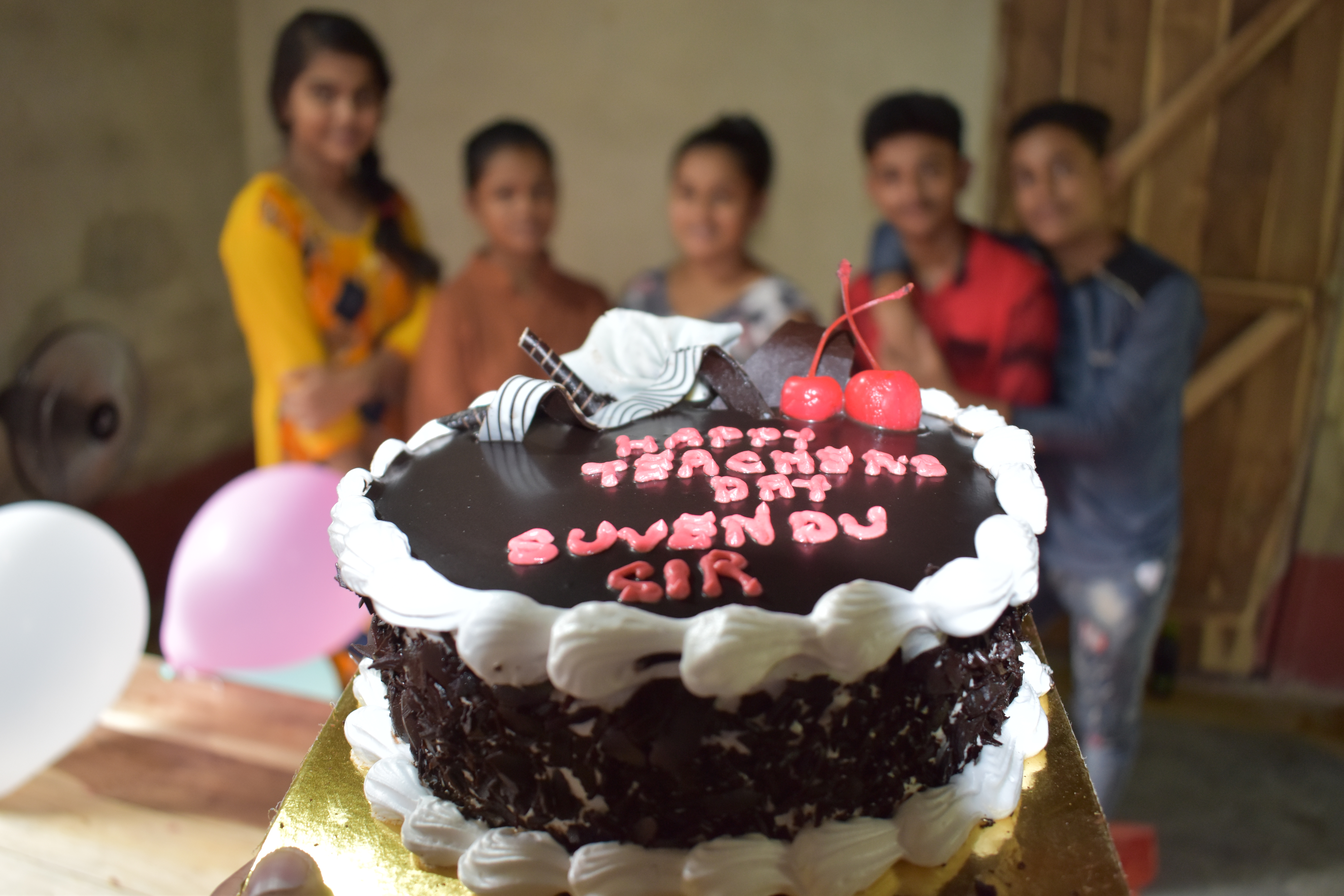 Teachers Day cake prepared by students for Suvendu Sir